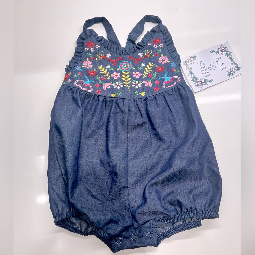 Iris & Ivy NWT bubble romper 24 months floral
